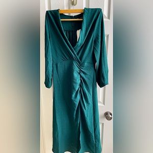Zara gathered midi-dress: brand new, with tags!